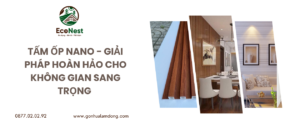 Tấm Ốp Nano cho không gian sang trọng và đẳng cấp.