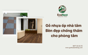 Gỗ nhựa ốp nhà tắm Bền đẹp chống thấm cho phòng tắm